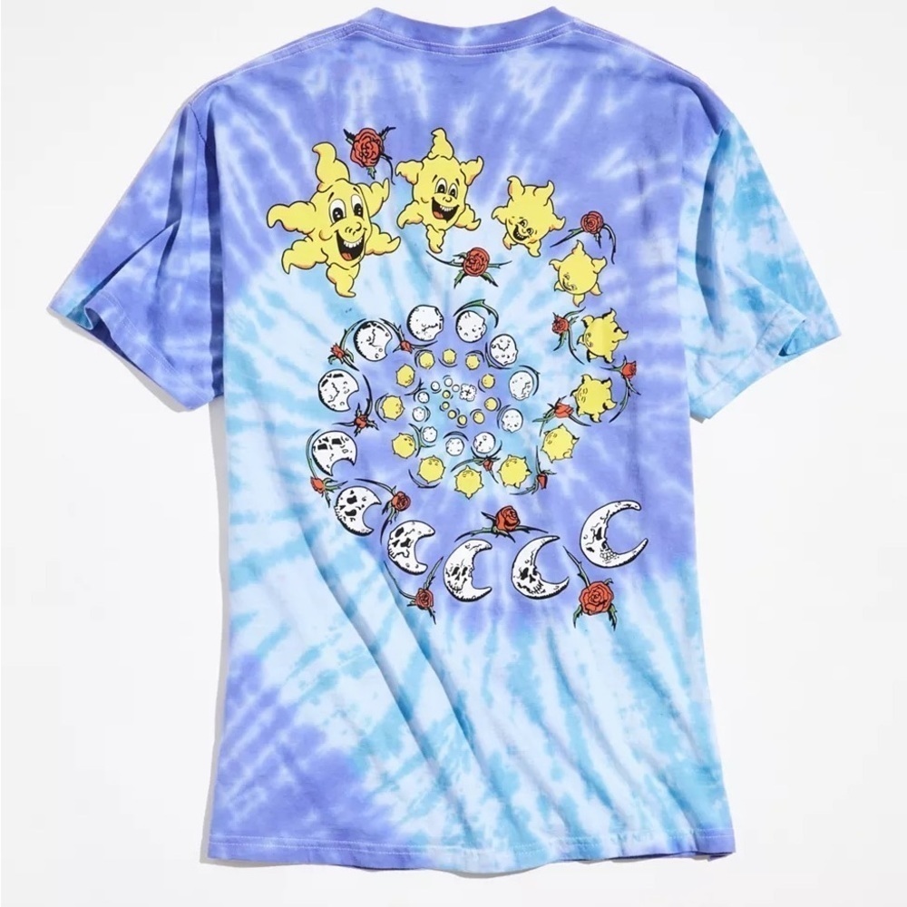 Ripple Junction Heritage Swirlin' Tie-Dye Tee, Blue Multi, Medium, NWT